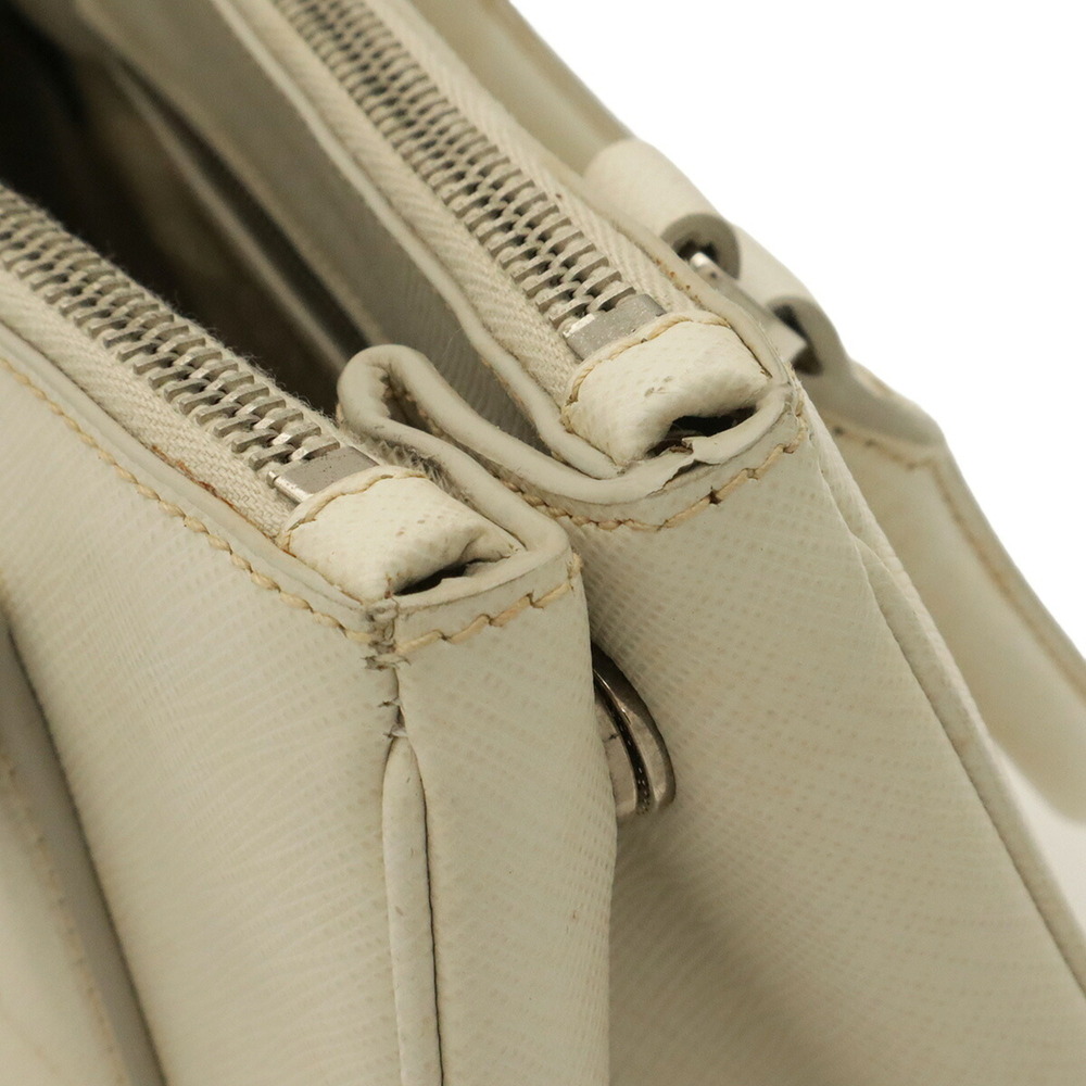 PRADA Galleria Handbag/Shoulder Bag, Saffiano Leather, White, 1BA896 - Picture 6 of 10